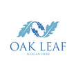 Oak leaf vector logo isolated. Logo templates.