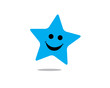 © maximumdesignstudio - blue smiling star floating on the air