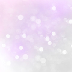 Poster - LIGHT PURPLE BLURRED BACKGROUND BOKEH, glitter,white circles