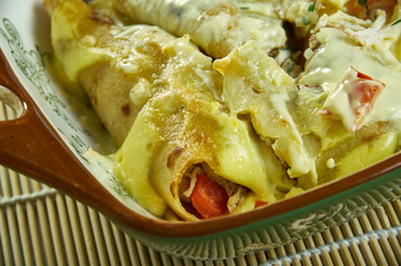 Poster - Creamy Pepperjack Chicken Enchiladas