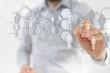 © vegefox.com - Big data visualization. Network connection structure