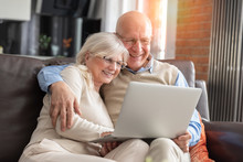 Senior Couple Browsing The Internet Together