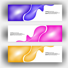 Wall Mural - abstract dynamic fluid geometric design banner web template. banner web design vector template