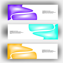 Wall Mural - abstract dynamic fluid geometric design banner web template. banner web design vector template