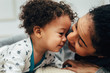 © Artem Varnitsin - Close up portrait of a young mom and her son