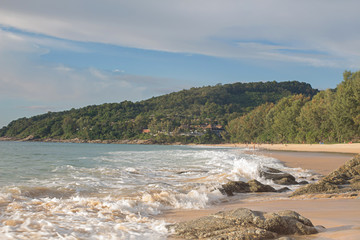 Canvas Print - Afternoon beach The atmosphere is bright. at Nai Thon Beach Phuket Thailand