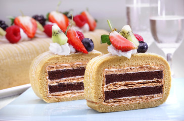 Wall Mural - caramel cake 