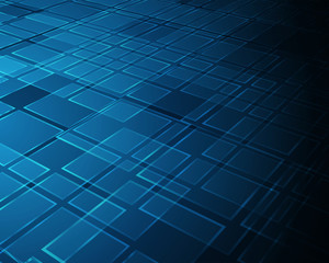Wall Mural - abstract background virtual reality 3d space squares shapes