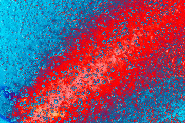 Wall Mural - Gleam.Blue and red abstract texture photo.