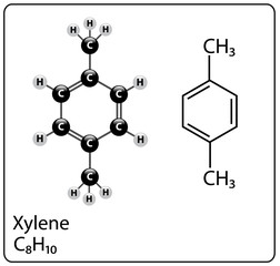 P-Xylene Molecule Structure