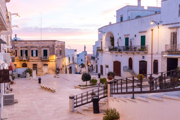 Stadtzentrum von Ostuni, Apulien, Italien