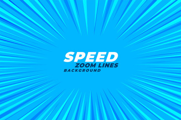 Wall Mural - abstract comic zoom speed lines background