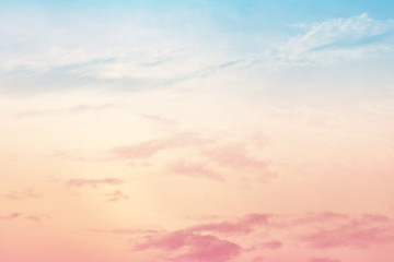 Wall Mural - sun and cloud background with a pastel colour