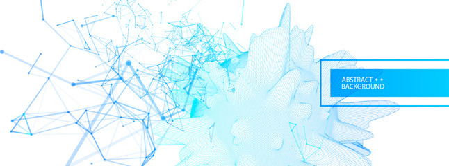 Modern science and technology background. Abstract sphere.