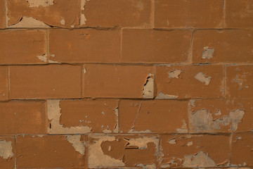 old cracked painted brick wall 2