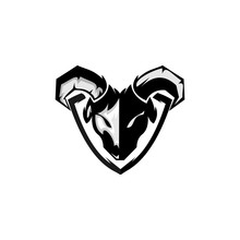 Goat Logo Team Minimalis