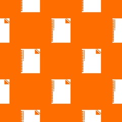 Poster - Notebook pattern vector orange for any web design best