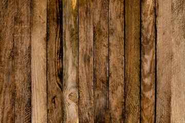 Old Wood Background. Dark brown wooden planks for background.