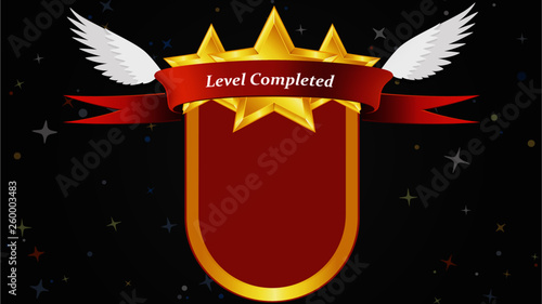Level Complete Screen For Video Games Stock Vector Adobe Stock Level Complete Screen For Video Games Stock Vector Adobe Stock