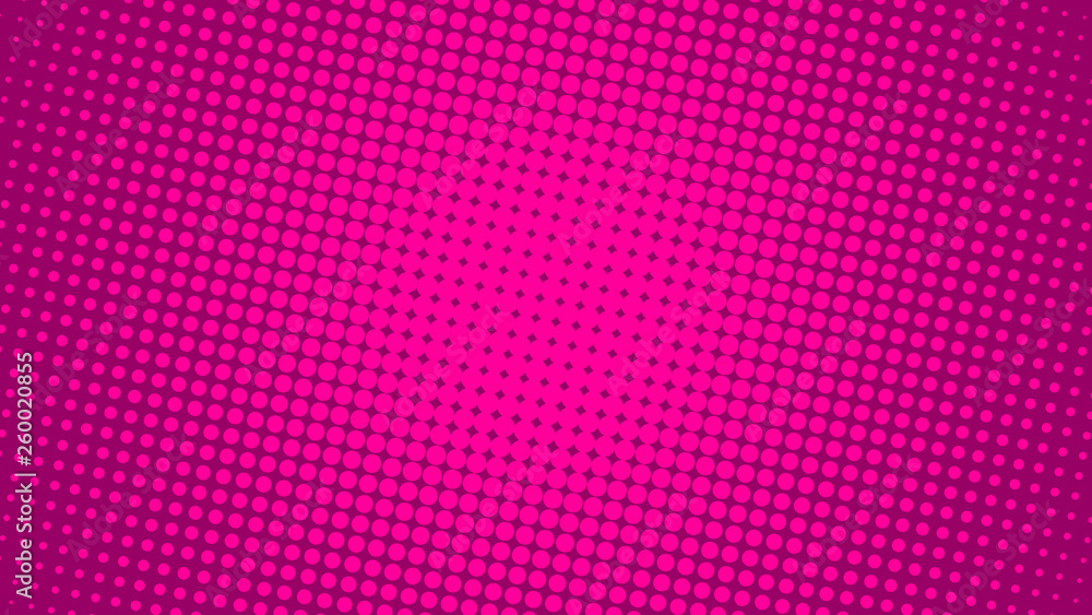 Photo Art Print Bright Pink And Magenta Retro Pop Art Background