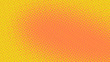 © Sorokin - Yellow and orange pop art background in comics style with halftone dots design, vintage kitsch vector backdrop with isolated dots