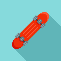 Canvas Print - Penny board icon. Flat illustration of penny board vector icon for web design