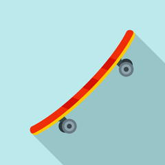 Sticker - Recreation skateboard icon. Flat illustration of recreation skateboard vector icon for web design