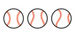 Baseball Ball icon Vector symbol sport illustration cartoon