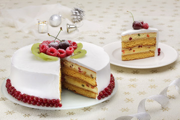 Wall Mural - Christmas Cake