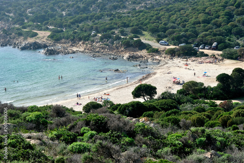 La Spiaggia Di Cala Cipolla A Chia Buy This Stock Photo