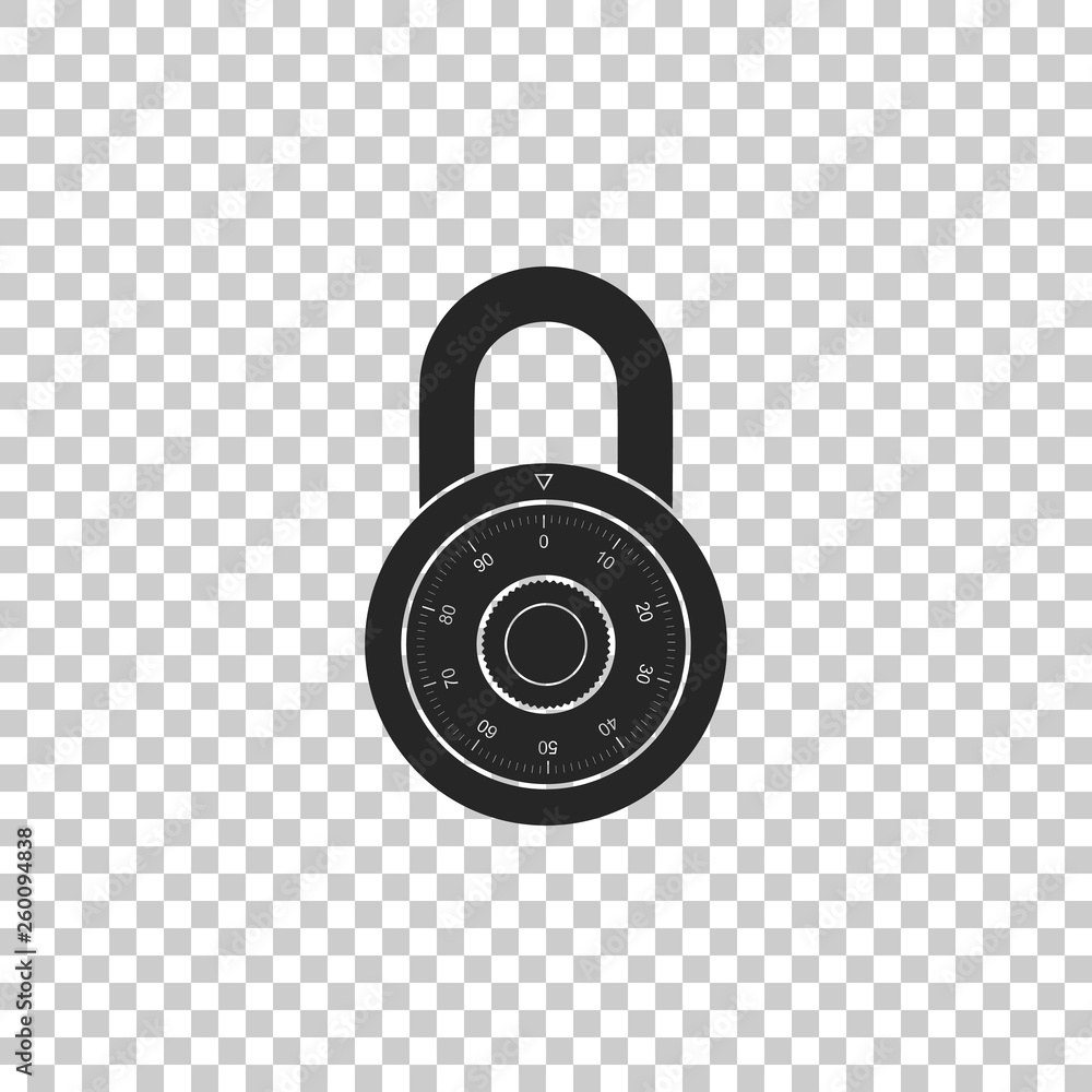 Safe combination lock wheel icon isolated on transparent background ...