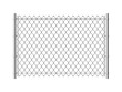 Chain link fence. Realistic metal mesh fences wire construction steel security wall industrial border metallic texture, vector pattern