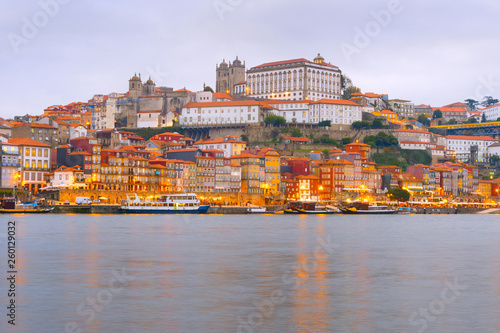 Porto old town embankment architecture