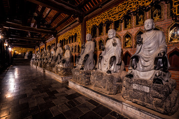 A Buddhist temple in northern Vietnam.  Bai Dinh Pagoda