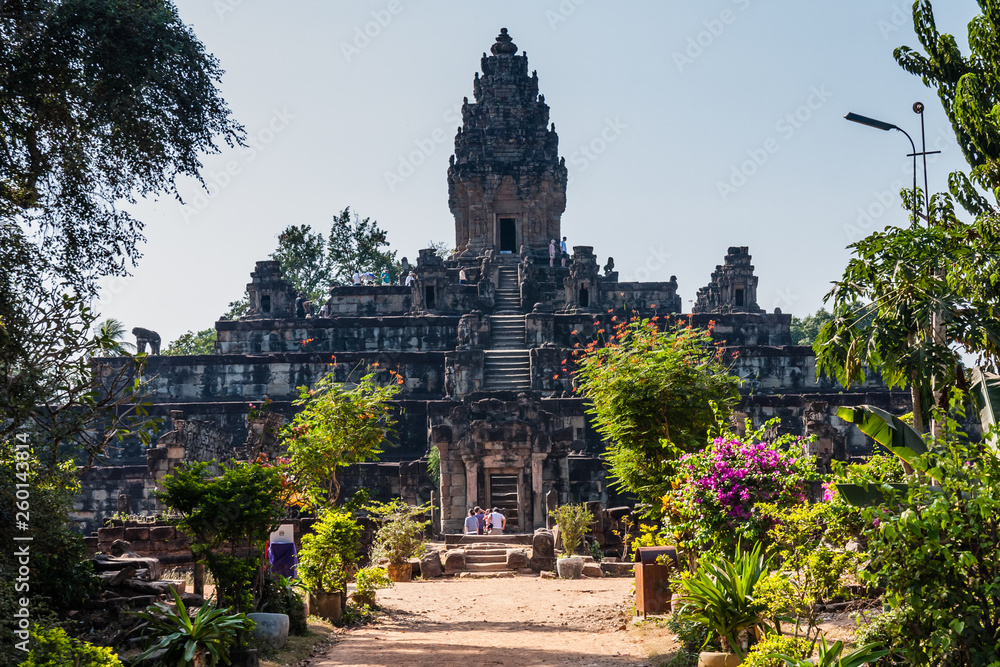 Combodian First Ruler Bakong is the first temple mountain of sandstone constructed by rulers ...