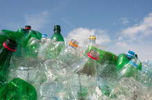 Trash Pile Of Empty Plastic Bottles