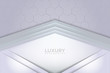 Modern luxury white textured layer overlap background
