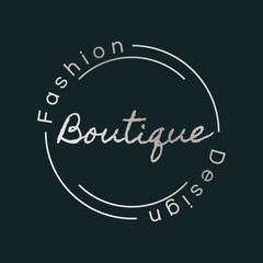Wall Mural - Fashion boutique logo