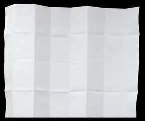 Poster - A CRUMPLED PIECE OF PAPER ON A BLACK BACKGROUND