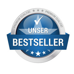 Poster - blaues Gütesiegel für Bestseller