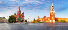 Panorama Of Kremlin, Red Square In Moscow, Russia