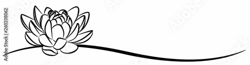 A lotus symbol. Fototapet