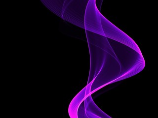 Abstract multicolored light waves background 