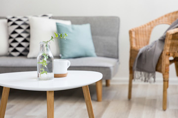 Coffee table in scandinavian style