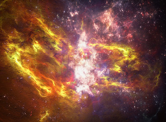 Wall Mural - abstract artistic glowing beautiful nebula galaxy background