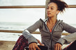 © Jacob Lund - Runner relaxing after her workout