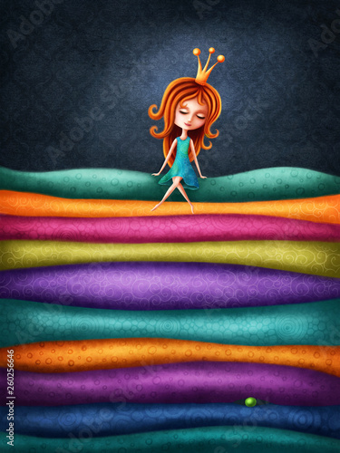 The Princess and the Pea Poster Mural XXL