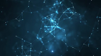 Technology Network Background.