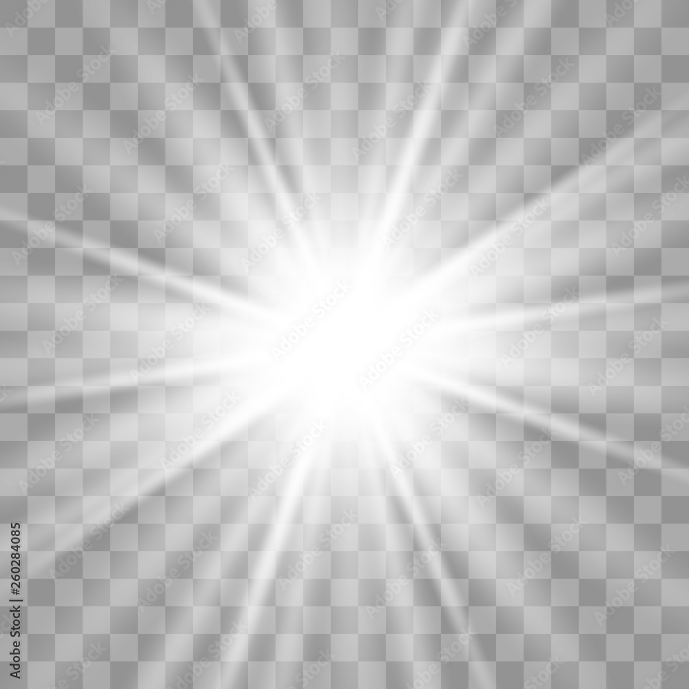 Stars Exploding White Star white explodes on transparent background. Stock Vector | Adobe Stock