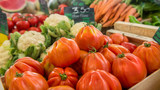 Fototapeta Kuchnia - bazar owocowo warzywny